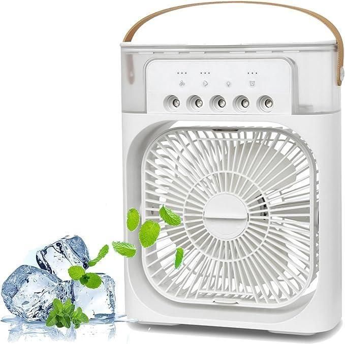 Portable Rechargeable Cooling Fan – Ultra-Quiet & Powerful Air Circulation