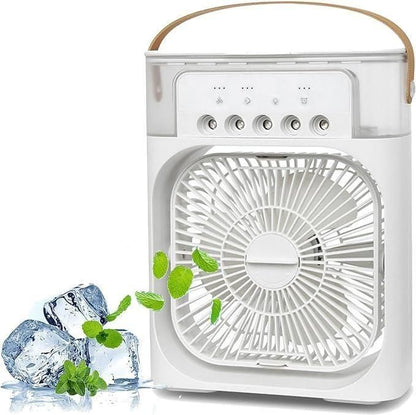 Portable Rechargeable Cooling Fan – Ultra-Quiet & Powerful Air Circulation
