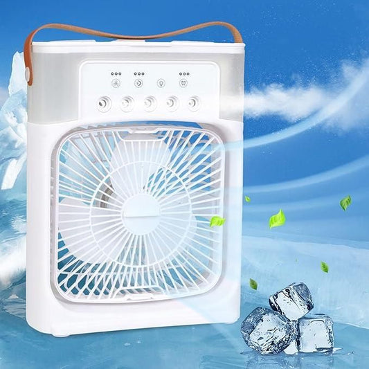 Portable Rechargeable Cooling Fan – Ultra-Quiet & Powerful Air Circulation