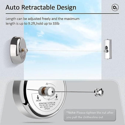 Stainless Steel Retractable Clothesline