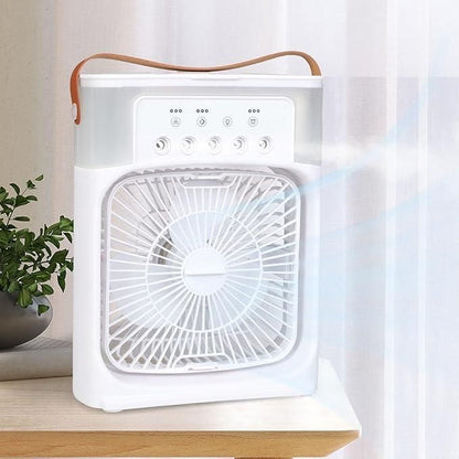 Portable Rechargeable Cooling Fan – Ultra-Quiet & Powerful Air Circulation